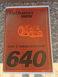 libretti trattore fiat  640