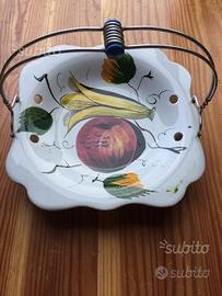 Centro tavola ceramica dipinto a mano