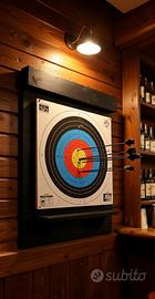 Backboard bersaglio freccette darts legno nero