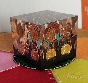 Cubo Resina Fermacarte 