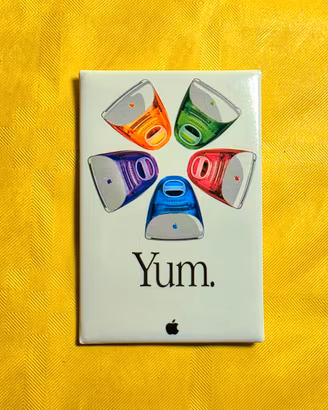 ✅ Spilla Apple iMac G3 "Yum" 1998 Gadget Originale