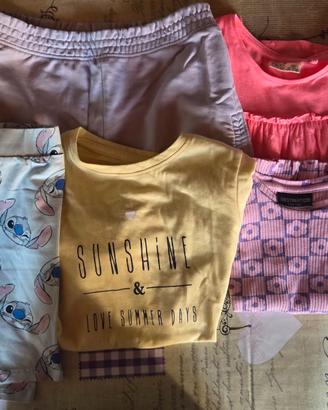 Lotto vestiti bambina 140cm