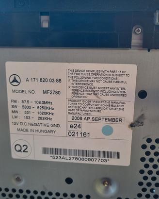 autoradio slk 