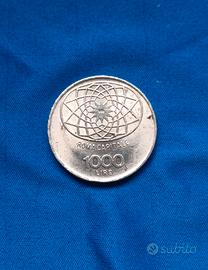 Moneta italiana 1000 Lire
