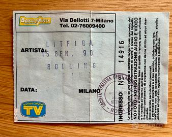 Biglietto Litfiba da collezione