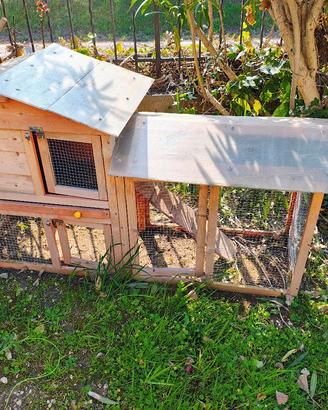 Gabbia per conigli e porcellini d'india 