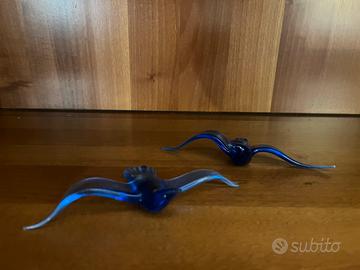 Soprammobile vetro gabbiani