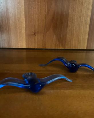 Soprammobile vetro gabbiani