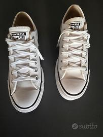 Converse All Star Scarpe Bianche 37.5