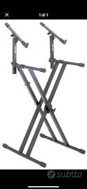 Quiklok stand tastiera doppio