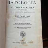 Antico libro 1887 Istologia ed  Anatomia  .     ed