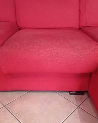 Divano usato rosso