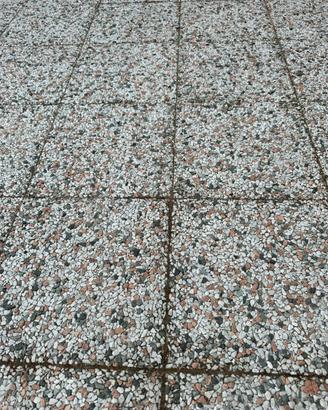 Mattonelle a secco bianco rosso e verde 150 pezzi