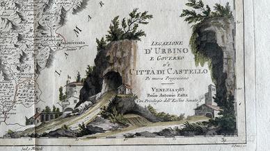 Carta geografica Incisione del 1833