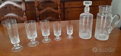 Servizio bicchieri cristallo