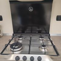 piano cottura Franke 4 fuochi con coperchio 