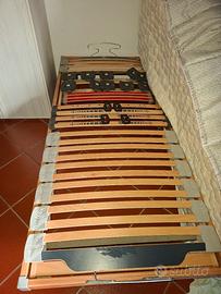 2 Reti singole reclinabili + 2 materassi memory