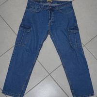 Jeans Blu Cargo Uomo Taglia 48