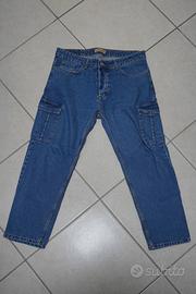 Jeans Blu Cargo Uomo Taglia 48