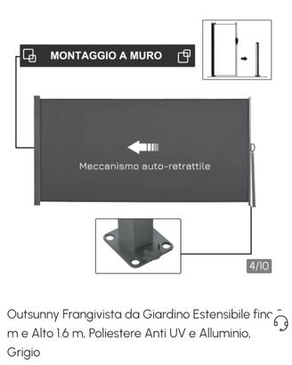Telo frangivista outsunny