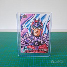 sketch card Magneto Marvel secret wars 