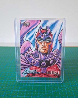 sketch card Magneto Marvel secret wars 