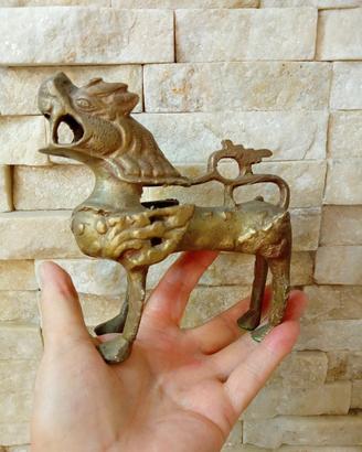 Cane di Foo Leone Guardiano bronzo pesante