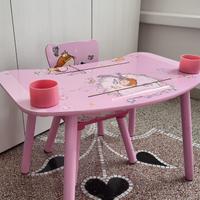 Tavolino in legno bimba con seggiolina