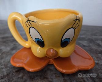 Set tazza e piattino titty Tweety bird