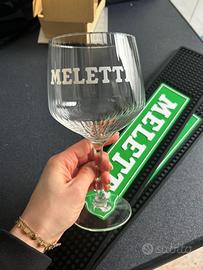 Set 6 calici MELETTI con coppia tappetini compresi