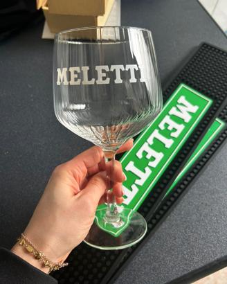 Set 6 calici MELETTI con coppia tappetini compresi