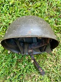 Elmetto ww1 ww2 no maschera antigas militare