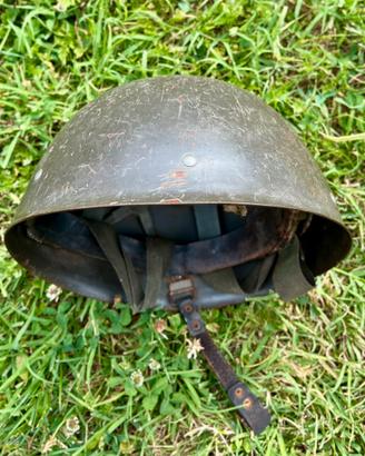 Elmetto ww1 ww2 no maschera antigas militare
