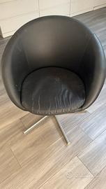 IKEA MILA – Poltrona girevole nera