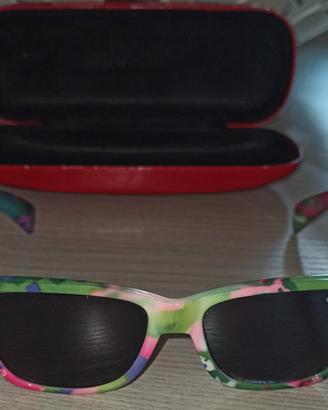 Occhiali colorati da sole per bambina + custodia