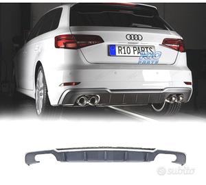 DIFFUSORE PER AUDI A3 HATCHBACK 16-20 LOOK S3