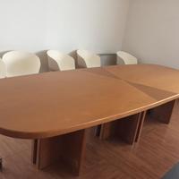 TAVOLO RIUNIONI UFFICIO NOCE CHIARO