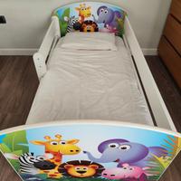 Lettino montessoriano+ materasso+set biancheria 