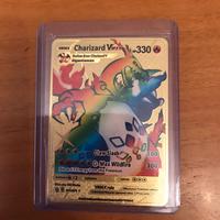 Carta Pokemon Charizard VMAX Metal Gold 074/073