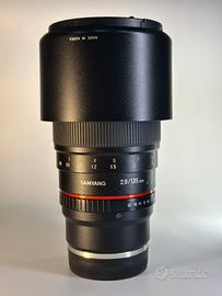 Obiettivo Samyang 135 f2 MF per Sony