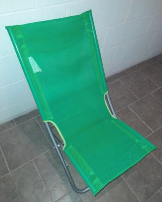 Sedia pieghevole verde mare campeggio