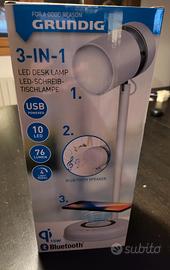 Lampada LED- Altoparlante -Caricabatterie 