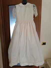 Abito da comunione bambina anni 8/9 anni lungo 120