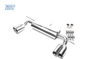 SILENZIATORE DI SCARICO DOPPIA USCITA IN INOX PER 