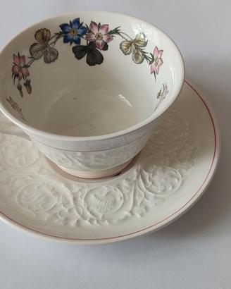 Wedgwood tazze barlaston avorio floreale