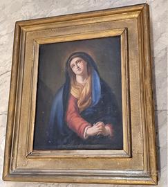 quadro olio su tela Madonna Addolorata XVIII Sec.