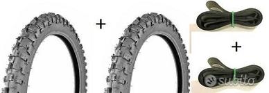 2 Gomme cross + camere piaggio ciao / si / bravo