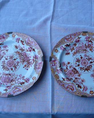 COPPIA DI PIATTI ANTICHI SPODE NEW STONE