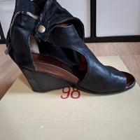 Sandalo Donna AS98 pelle nero