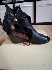 Sandalo Donna AS98 pelle nero